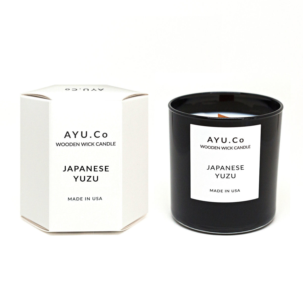 Japanese Yuzu Wooden Wick Candle