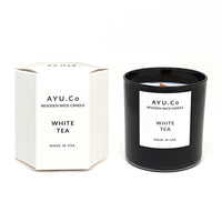 White Tea Wooden Wick Candle
