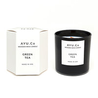 Green Tea Wooden Wick Candle